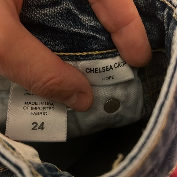 AMO Chelsea Crop Hope High Rise Straight Jeans in hope 24 - Picture 10 of 11